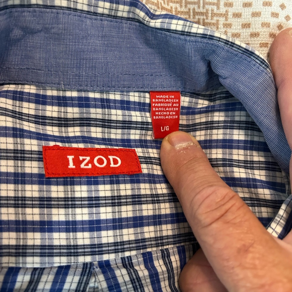 IZOD button up long sleeve shirt